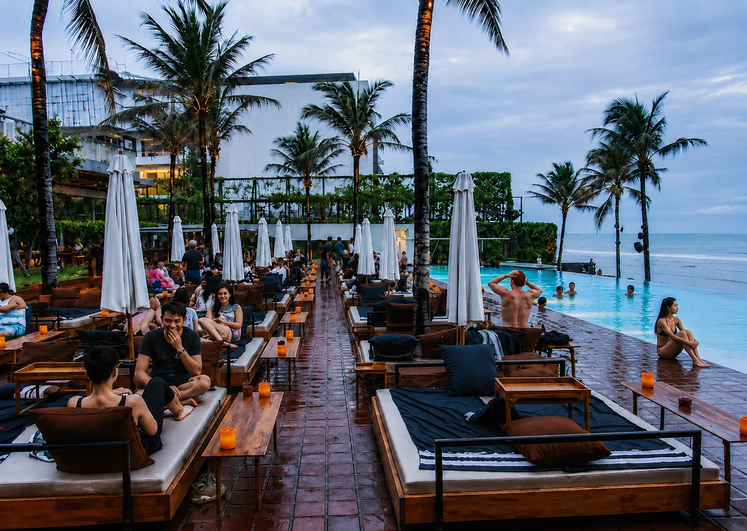 Potato Head Beach Club near Luxury Villas Seminyak, a popular beachfront destination for villa guests.